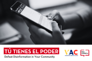 Event image for the digital event Tú Tienes El Poder: Defeat Disinformation in Your Community