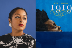 Eve Ewing headshot and 1919 book cover