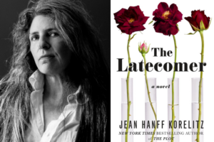 Jean Hanff Korelitz headshot and Latecomer book cover