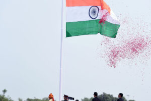 Prime Minister unfurling the Tricolour flag at the ramparts of Red Fort, on the occasion of 71st Independence Day, in Delhi on August 15, 2017.