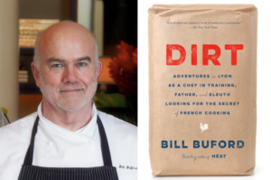 Bill Buford headshot Dirt book cover