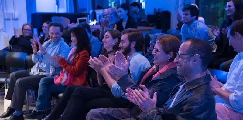 audience members at the 2019 World Voices Festival