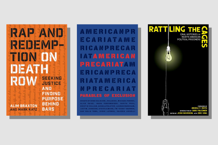Rap and Redemption on Death Row, America Precariat, and Rattling the Cages book covers